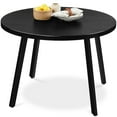 thumbnail image 1 of Best Choice Products 35.5in Mid-Century Modern Round Dining Table w/ Steel Legs, Adjustable Feet - Black, 1 of 8