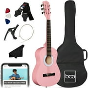 Best Choice Products Walmart Exclusive 38in Beginner Acoustic Guitar Starter Kit w/ Gig Bag, Strap, Extra Strings - Walmart Pink