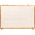 thumbnail image 1 of Best Choice Products 38x27in Single Panel Fireplace Screen Handcrafted Steel Mesh Spark Guard w/ Handles - Antique Gold, 1 of 7