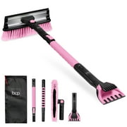 Best Choice Products 39" Extendable Snow Brush with Squeegee & Ice Scraper, Auto Snow Brush, Auto Ice Scraper - Pink