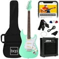 thumbnail image 1 of Best Choice Products 39in Full Size Beginner Electric Guitar Kit with Case, Strap, Amp, Whammy Bar - SoCal Green, 1 of 8