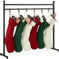 thumbnail image 1 of Best Choice Products 3ft Christmas Stocking Stand, Hanging Holiday Decor Display w/ Name Tags, Chalk Marker - Black, 1 of 8