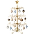 thumbnail image 1 of Best Choice Products 3ft Wrought Iron Ornament Display Christmas Tree w/ Easy Assembly, Stand - Gold, 1 of 7