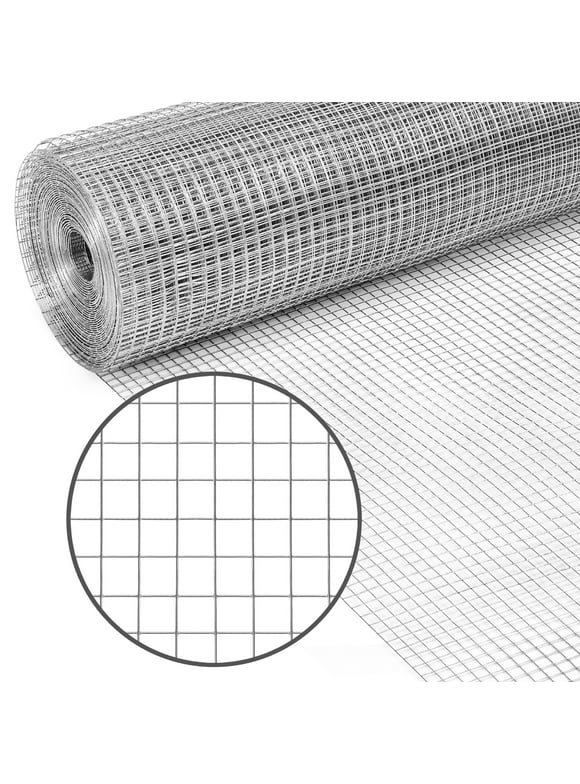 Best Choice Products 3x50ft Hardware Cloth, 1/2in 19-Gauge Galvanized Wire Fence Mesh Roll for Chicken Coop, Vegetables