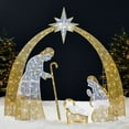 thumbnail image 1 of Best Choice Products 4.5ft Lighted 2D Christmas Nativity Scene Outdoor Yard Decor w/ 115 Twinkling LED Lights, 1 of 10