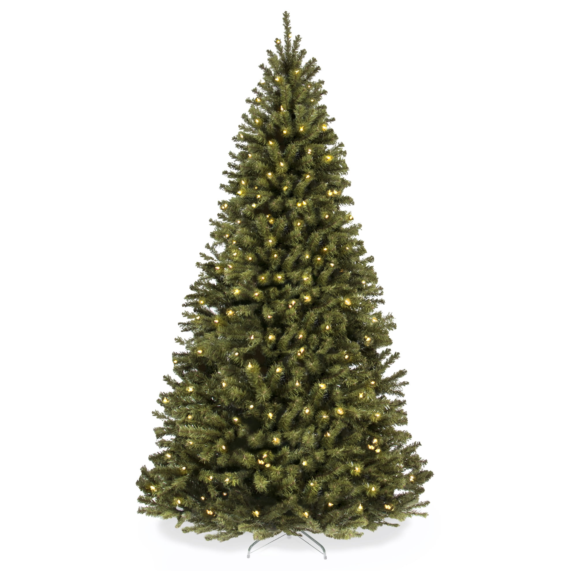 4.5ft Pre-Lit Green Spruce Artificial Christmas Tree with White Lights