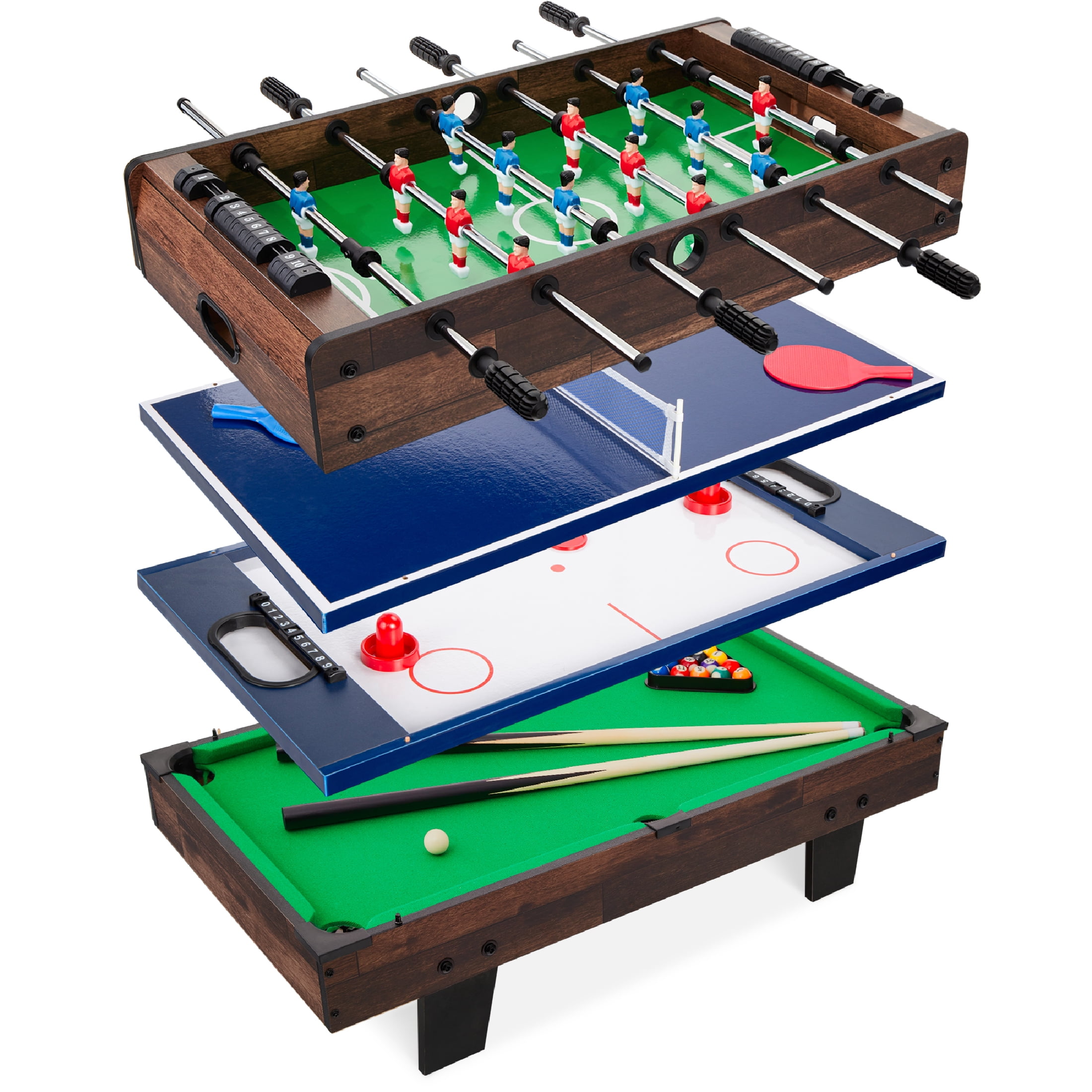 Multi Game Table 3 In 1 Pool Table Slide Air Hockey And Foosball Combo –  WarehousesChoice