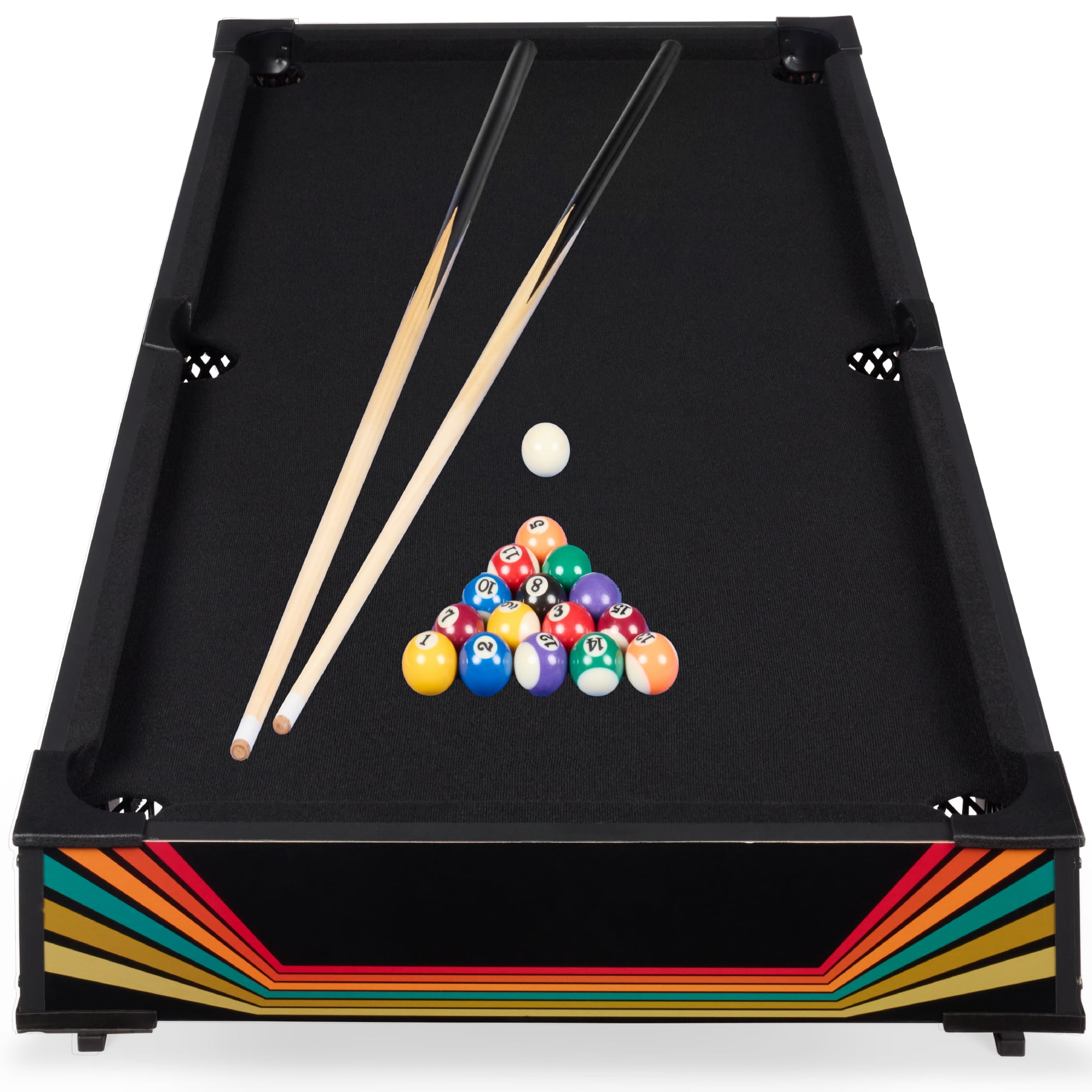 40-Inch Black Composite Wood Tabletop Billiard Game