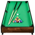 thumbnail image 1 of Best Choice Products 40in Tabletop Billiard Table, Pool Game Table w/ 2 Cue Sticks, Ball Set, Storage Bag - Walnut, 1 of 8