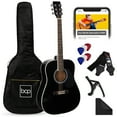 thumbnail image 1 of Best Choice Products 41in Full Size All-Wood Acoustic Guitar Starter Kit w/Gig Bag, E-Tuner, Pick, Strap, Rag - Black, 1 of 8