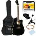 thumbnail image 1 of Best Choice Products 41in Full Size Beginner Acoustic Guitar Set with Case, Strap, Capo, Strings - Black, 1 of 10
