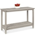 thumbnail image 1 of Best Choice Products 48in 2-Shelf Indoor Outdoor Wooden Console Table Multifunctional Buffet Bar Storage - Gray, 1 of 8