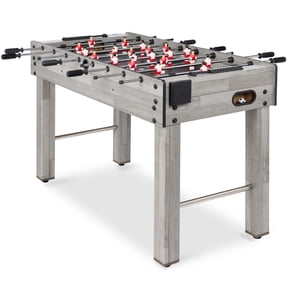 Best Choice Products 48in Foosball Table for Kids & Adults, Arcade Soccer Game Table w/ 2 Balls - Gray