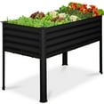 thumbnail image 1 of Best Choice Products 48x24x30in Elevated Galvanized Metal Garden Bed w/ Corner Protectors - Black, 1 of 9