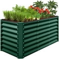 thumbnail image 1 of Best Choice Products 4x2x2ft Outdoor Metal Raised Garden Bed, Planter Box for Vegetables, Flowers, Herbs - Dark Green, 1 of 8