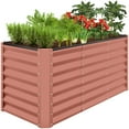 thumbnail image 1 of Best Choice Products 4x2x2ft Outdoor Metal Raised Garden Bed, Planter Box for Vegetables, Flowers, Herbs - Terracotta, 1 of 8