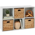 thumbnail image 1 of Best Choice Products 6-Cube Bookshelf, 11in Display Storage System, Organizer w/ Removable Back Panels - White, 1 of 9