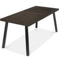 thumbnail image 1 of Best Choice Products 6-Person Indoor Outdoor Patio Rustic Acacia Wood Picnic Dining Table w/ Metal Legs - Espresso, 1 of 8