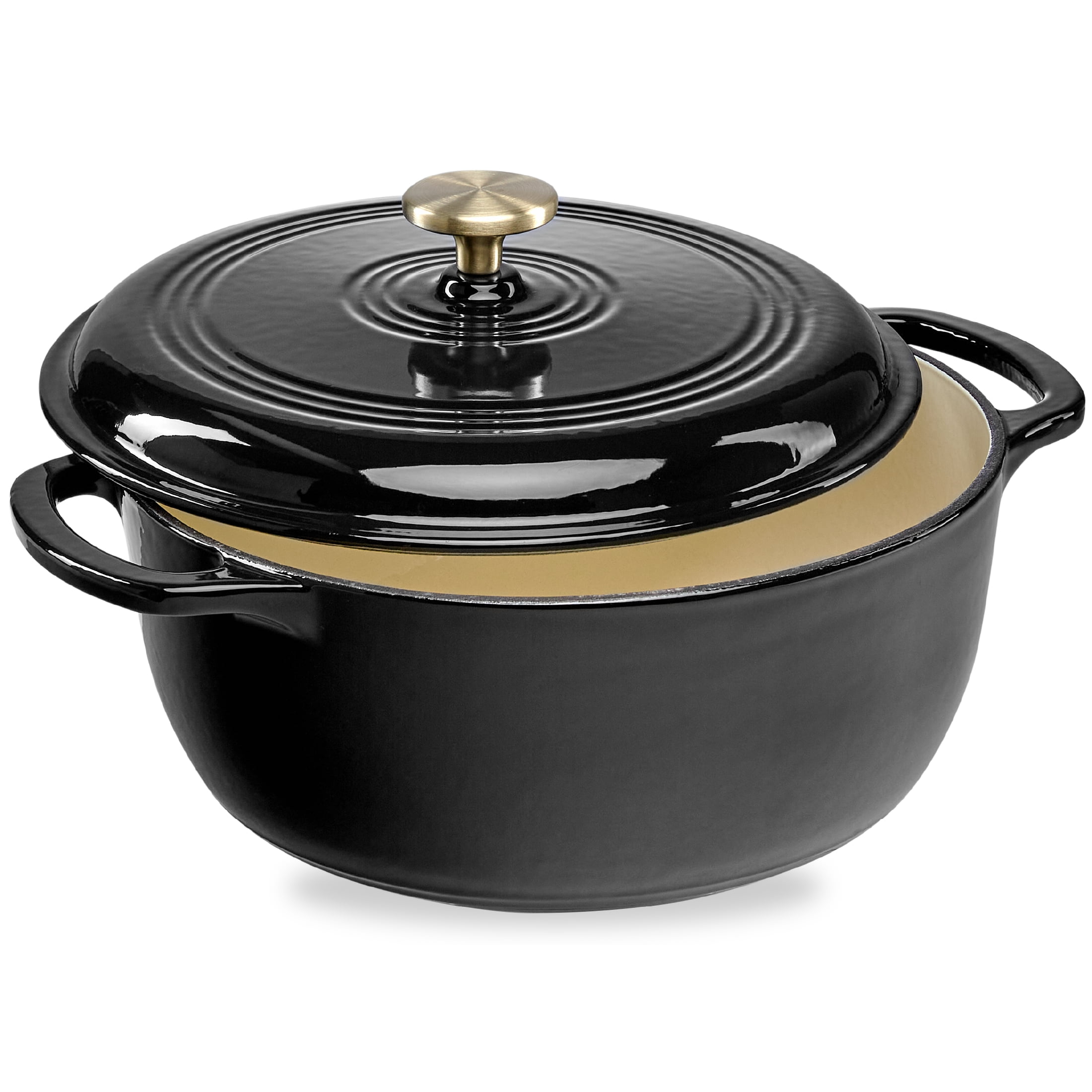 Skyriper 6 Quart Dutch Oven Pot with Lid Non-Stick Enameled Cast Iron Dutch  Oven for Bread Baking, Roasting & Braising, Deep Round Heavy-duty Casserole  Dish, Compatible with all Cooktops & Ovens, Red