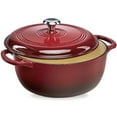 thumbnail image 1 of Best Choice Products 6 Quart Enamel Cast-Iron Dutch Oven, Heavy-Duty Cookware w/ Dual Handles, Lid - Red, 1 of 8