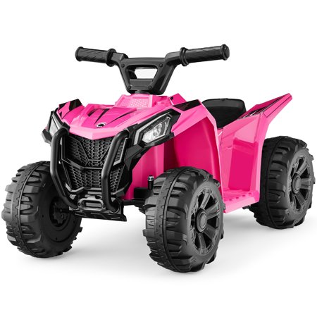 Best Choice Products 6V Kids Ride-On 4-Wheeler Quad ATV Car w/ 1.8mph Max Speed, Treaded Tires - Hot Pink