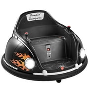 Best Choice Products 6V Kids Ride On Bumper Car Toy w/ Remote Control, Harness, Lights, 360 Degree Spin - Black