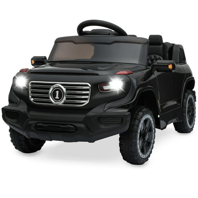 Best Choice Products 6V Kids Ride On Car Truck w/ Parent Control, 3 Speeds, LED Headlights, MP3 Player, Horn - Black