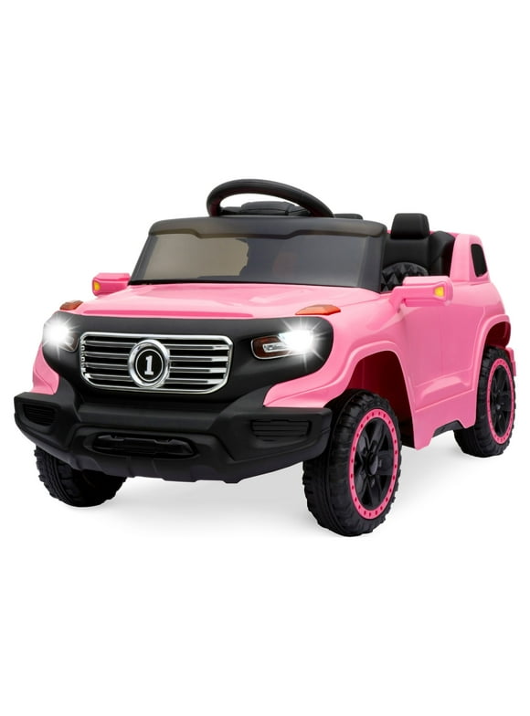 Best Choice Products 6V Kids Ride On Car Truck w/ Parent Control, 3 Speeds, LED Headlights, MP3 Player, Horn - Pink