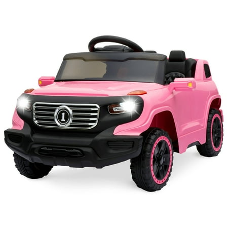 Best Choice Products 6V Kids Ride On Car Truck w/ Parent Control, 3 Speeds, LED Headlights, MP3 Player, Horn - Pink