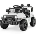 thumbnail image 1 of Best Choice Products 6V Kids Ride-On Truck Car w/ Parent Remote Control, 4-Wheel Suspension, LED Lights - White, 1 of 8