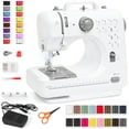 thumbnail image 1 of Best Choice Products 6V Portable Sewing Machine, 42-Piece Beginners Kit w/ 12 Stitch Patterns - Gray/White, 1 of 7
