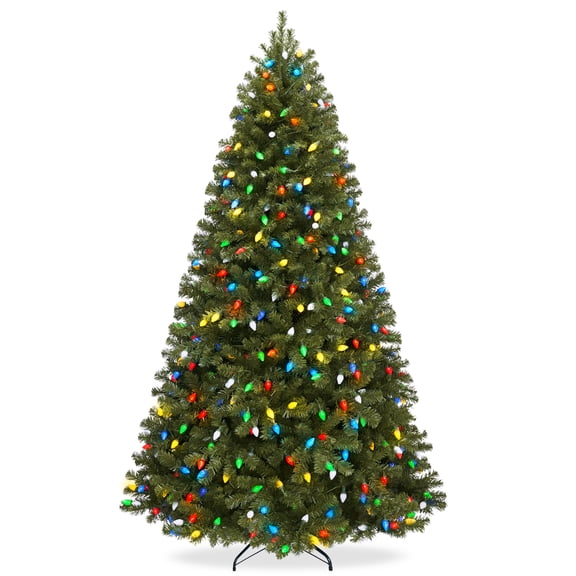 Best Choice Products 6ft Artificial Christmas Tree with C7 Twinkling Lights, Pre-Lit Spruce, 250 Lights