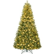 Best Choice Products 6ft Pre-Lit Cashmere Christmas Tree Holiday Decor w/ Cordless Connection, 2-in-1 LED Lights