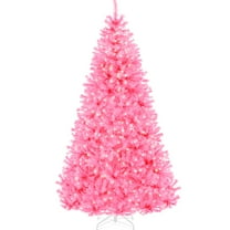 Best Choice Products 6ft Pre-Lit Pink Christmas Tree, Artificial Holiday Decoration w/ 947 Branch Tips, 250 Lights