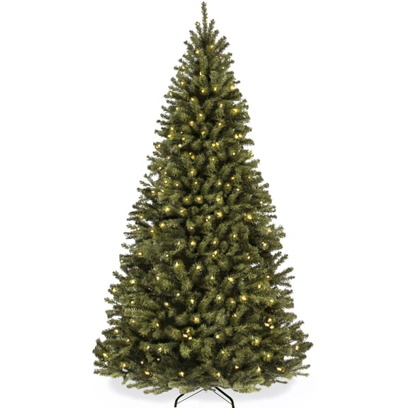 Best Choice Products Artificial Christmas Tree, 6ft Premium Pre-Lit Spruce Design, Dense Branches - Green Spruce