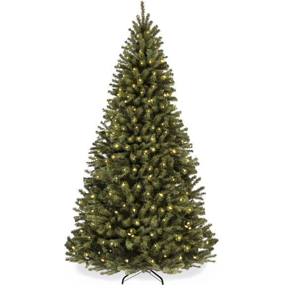 Best Choice Products Artificial Christmas Tree, 6ft Premium Pre-Lit Spruce Design, Dense Branches - Green Spruce
