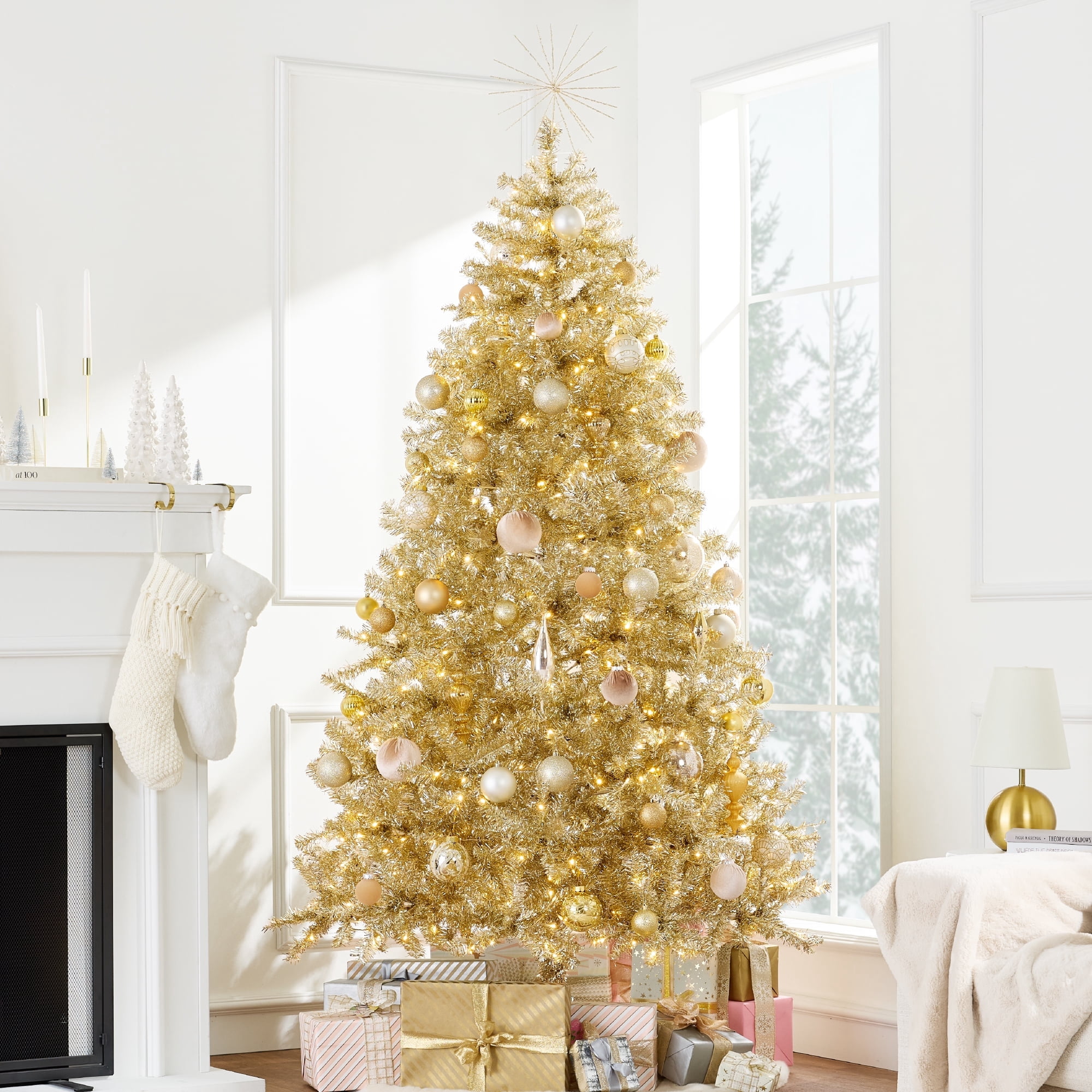 ✳︎new arrival✳︎christmas treeクリスマスツリー②gold Gold Christmas Trees in Christmas Trees by Color - Walmart.com