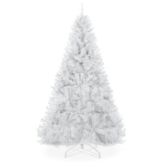 Best Choice Products 6ft Snow Flocked Christmas Tree, Premium Holiday Pine  Branches, Foldable Metal Base 