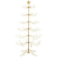 thumbnail image 1 of Best Choice Products 6ft Wrought Iron Ornament Display Christmas Tree w/ Easy Assembly, Stand - Gold, 1 of 9
