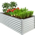 thumbnail image 1 of Best Choice Products 6x3x2ft Outdoor Metal Raised Garden Bed for Vegetables Flowers Herbs - Galvanized, 1 of 9