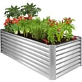 thumbnail image 1 of Best Choice Products 6x3x2ft Outdoor Metal Raised Garden Bed, Planter Box for Vegetables, Flowers, Herbs - Silver, 1 of 7
