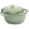 thumbnail image 1 of Best Choice Products 7.5 Quart Enamel Cast-Iron Dutch Oven, Heavy-Duty Cookware w/ Dual Handles, Lid - Sage Green, 1 of 9