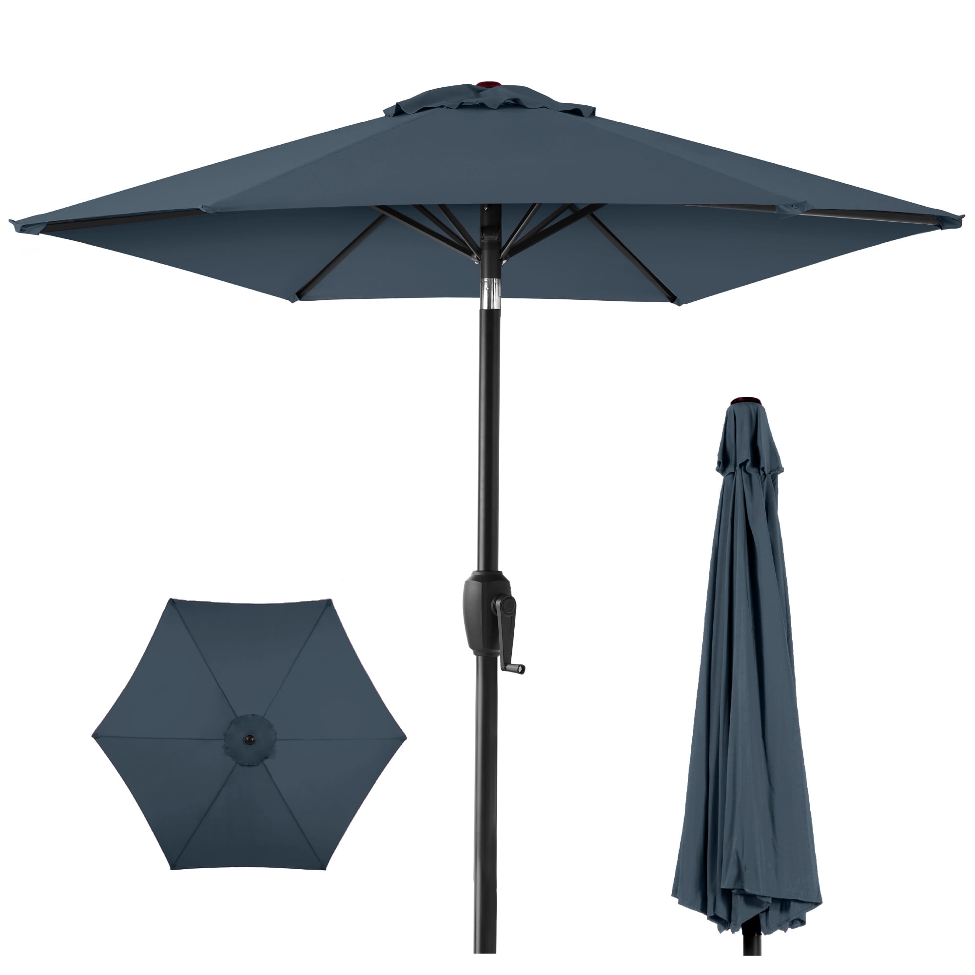 best 7.5 ft patio umbrella Best Choice Products 7.5ft Heavy-Duty Outdoor Market Patio Umbrella w/ Push Button Tilt, Easy Crank