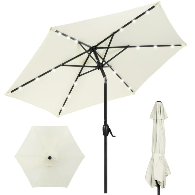 Best Choice Products 7.5ft Outdoor Solar Patio Umbrella for Deck