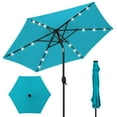 Best Choice Products 7.5ft HeavyDuty Solar Powered LED Garden Umbrella