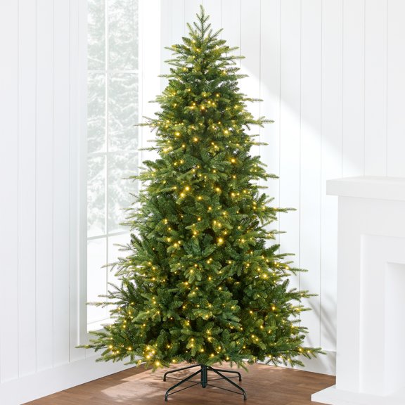 Best Choice Products 7.5ft Pre-Lit Artificial Full Aspen Noble Fir Christmas Tree w/ 700 2-in-1 Glowing Micro LEDs