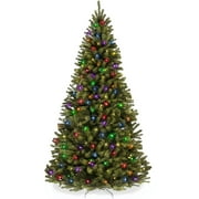 Best Choice Products 7.5ft Pre-Lit Spruce Hinged Artificial Christmas Tree w/ 550 Multicolored Lights, Foldable Stand