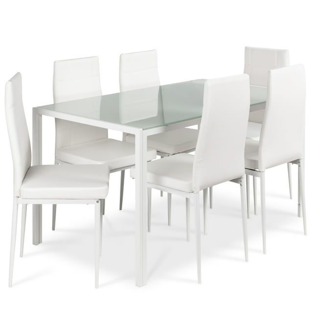 Best Choice Products 7Piece Modern Dining Room Table Set, Home