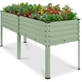 thumbnail image 1 of Best Choice Products 72x24x30in Non Toxic Elevated Galvanized Metal Garden Bed Corner Protectors - Sage Green, 1 of 9