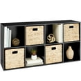 thumbnail image 1 of Best Choice Products 8-Cube Bookshelf, 11in Display Storage System, Organizer w/ Removable Back Panels - Black, 1 of 9